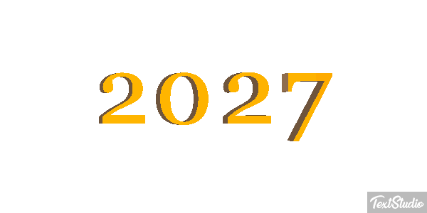2027 Text effect