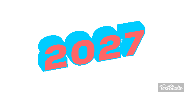 2027 Text effect