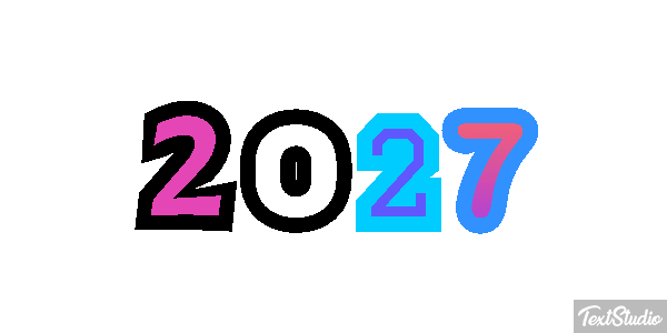 2027 Text effect