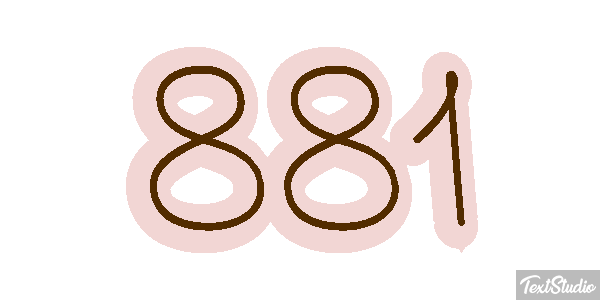 881 テキスト効果