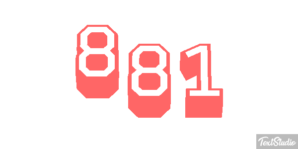 881 テキスト効果