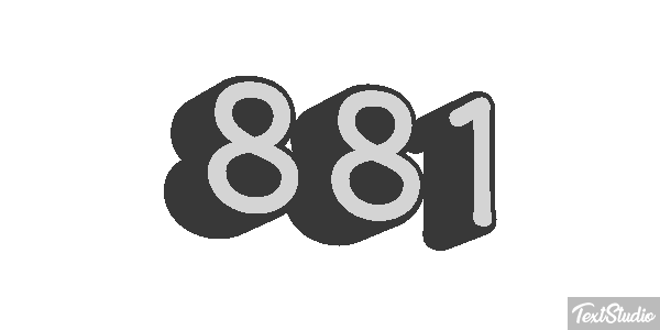 881 テキスト効果