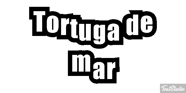 Tortuga de mar Efekt tekstowy