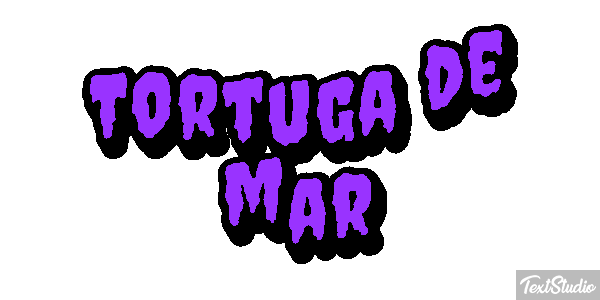 Tortuga de mar Efekt tekstowy