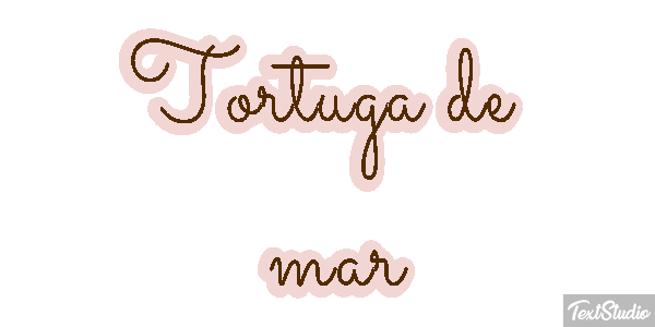 Tortuga de mar Efekt tekstowy