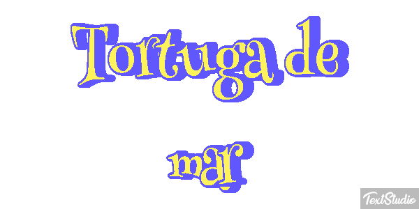 Tortuga de mar Efekt tekstowy