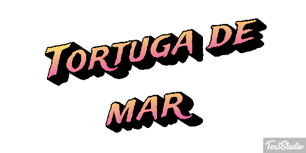 Tortuga de mar Efekt tekstowy