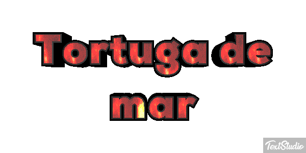 Tortuga de mar Efekt tekstowy