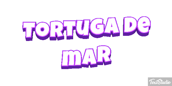 Tortuga de mar Efekt tekstowy