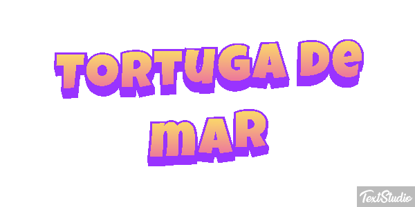 Tortuga de mar Efekt tekstowy