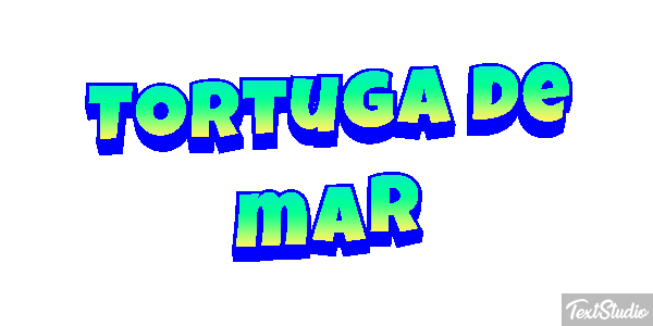 Tortuga de mar Efekt tekstowy
