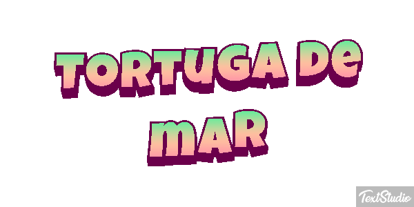 Tortuga de mar Efekt tekstowy