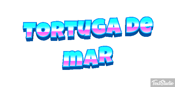 Tortuga de mar Efekt tekstowy