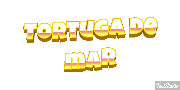 Tortuga de mar Efekt tekstowy