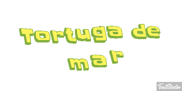 Tortuga de mar Efekt tekstowy