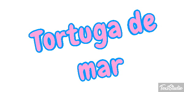 Tortuga de mar Efekt tekstowy