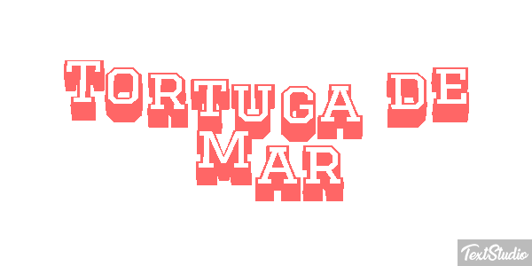 Tortuga de mar Efekt tekstowy