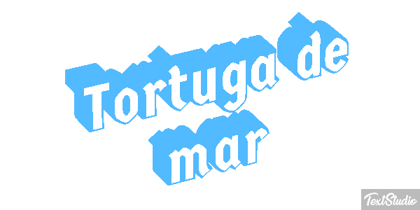 Tortuga de mar Efekt tekstowy