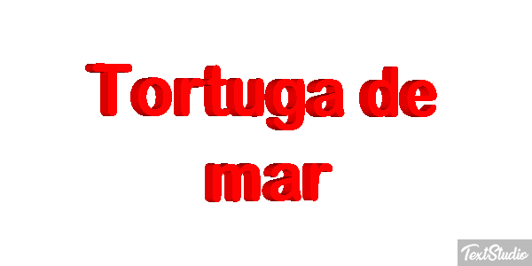 Tortuga de mar Efekt tekstowy