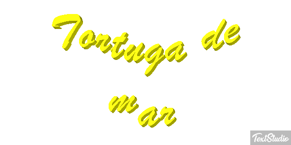 Tortuga de mar Efekt tekstowy