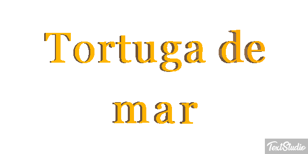 Tortuga de mar Efekt tekstowy