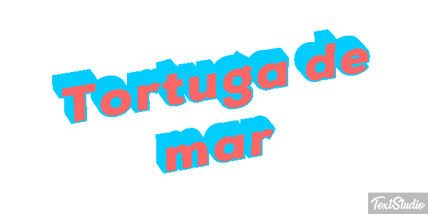 Tortuga de mar Efekt tekstowy