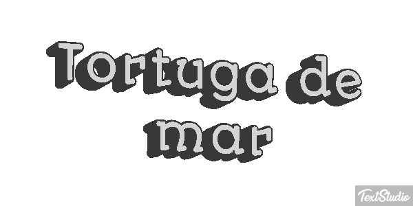 Tortuga de mar Efekt tekstowy