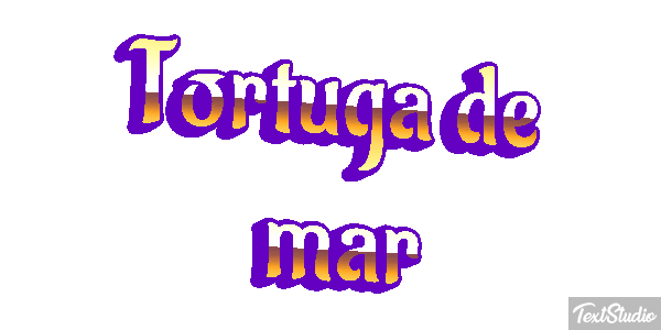 Tortuga de mar Efekt tekstowy