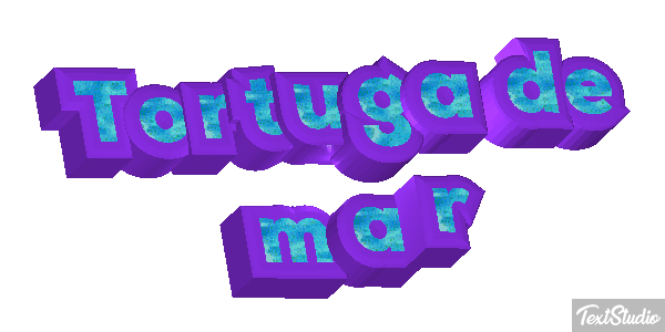 Tortuga de mar Efekt tekstowy