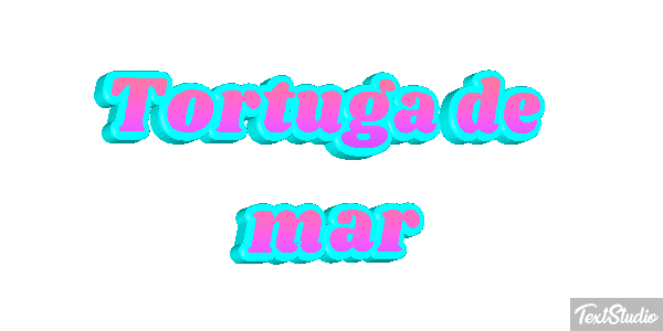 Tortuga de mar Efekt tekstowy