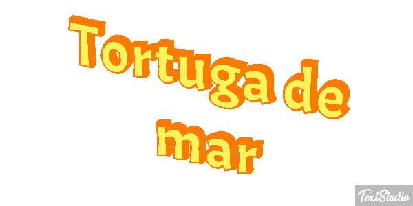 Tortuga de mar Efekt tekstowy