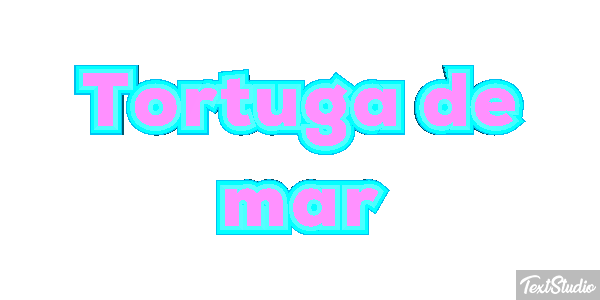 Tortuga de mar Efekt tekstowy