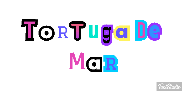 Tortuga de mar Efekt tekstowy