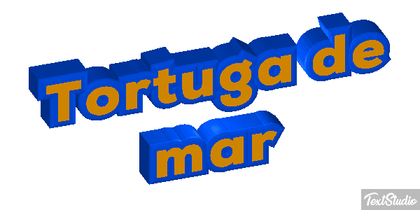 Tortuga de mar Efekt tekstowy