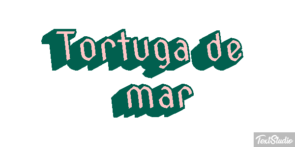 Tortuga de mar Efekt tekstowy