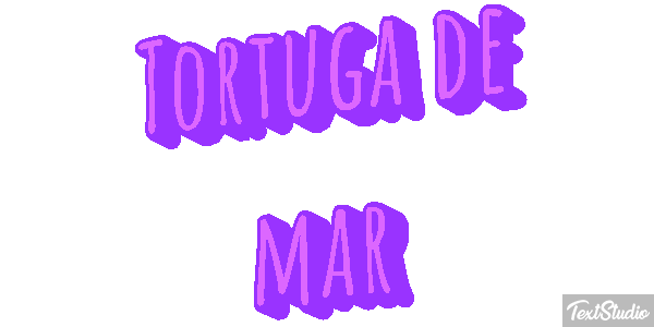 Tortuga de mar Efekt tekstowy