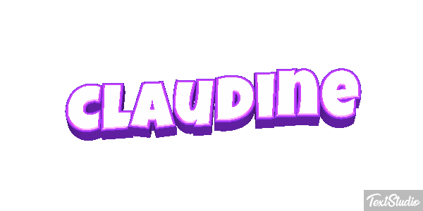 Claudine Text effect