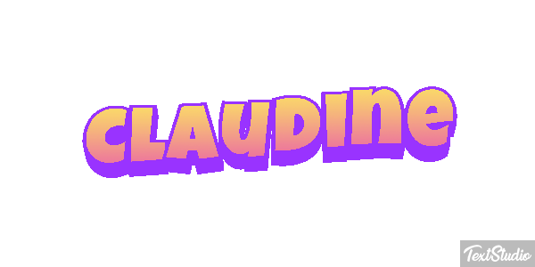Claudine Text effect