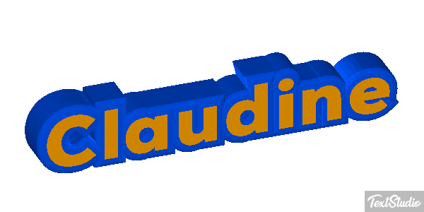 Claudine Text effect