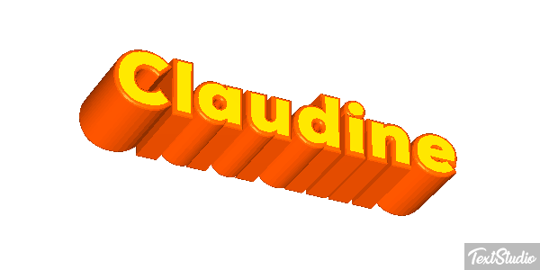 Claudine Text effect