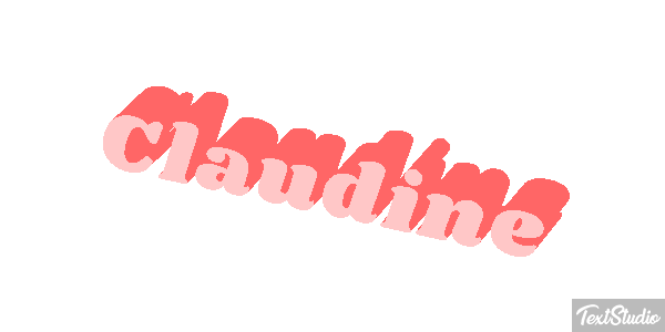 Claudine Text effect