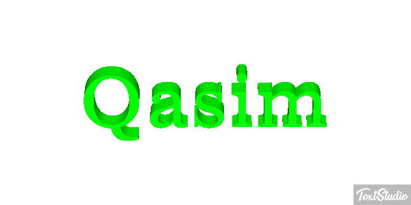 Qasim Tekst effect