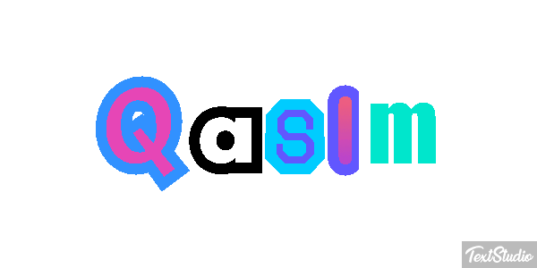 Qasim Tekst effect