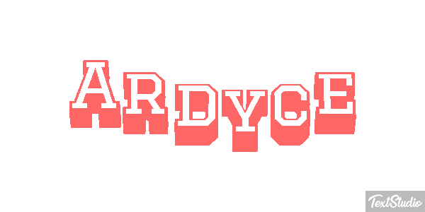 Ardyce Effetto testo