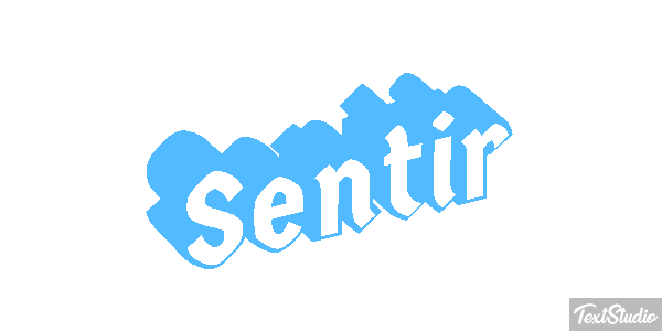 Sentir Efeito do texto