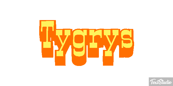 Tygrys Efecto de texto