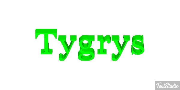 Tygrys Efecto de texto