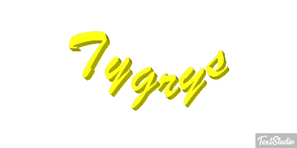 Tygrys Efecto de texto