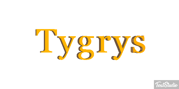 Tygrys Efecto de texto