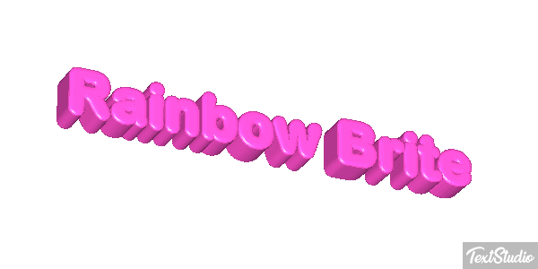 Rainbow Brite Effetto testo